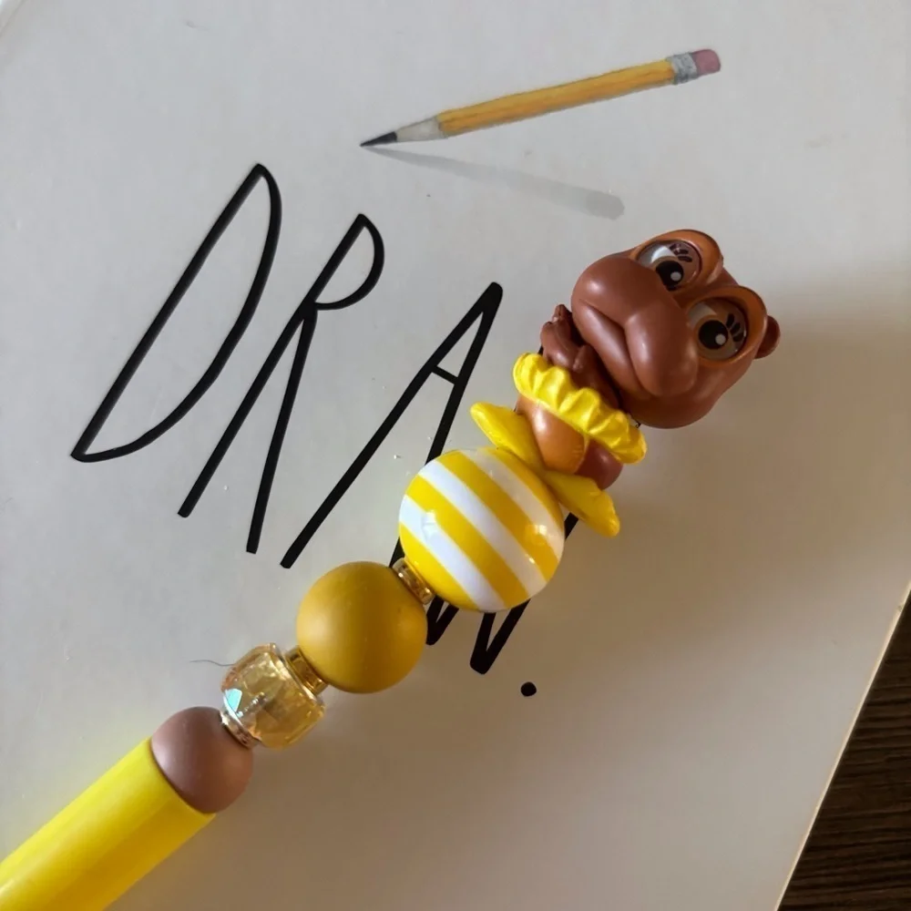 Disney Doorables: Fantasia: Hyacinth Hippo handmade beaded pen